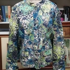 Christopher & Banks Button Front Jacket Size XL